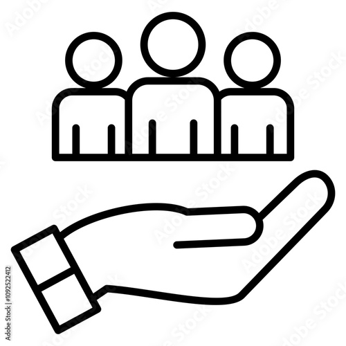 Stakeholder Support  Icon Element For Design