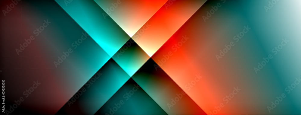 Fototapeta premium Light shadow lines dynamic gradient background