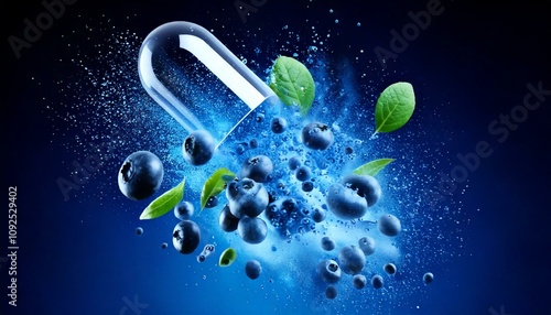 blueberry food supplement capsules 