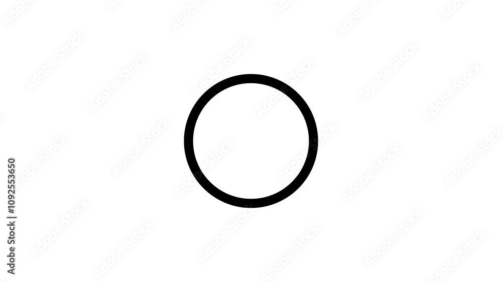 Circle Loading icon loop out animation with black background. Circle Loading icon loop out animation with black background.