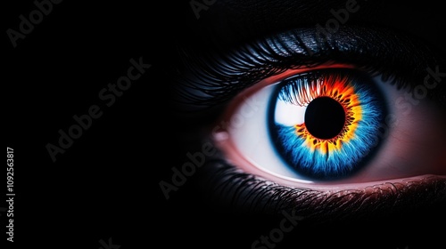 Stunning Eye Close-Up with Vibrant Colors