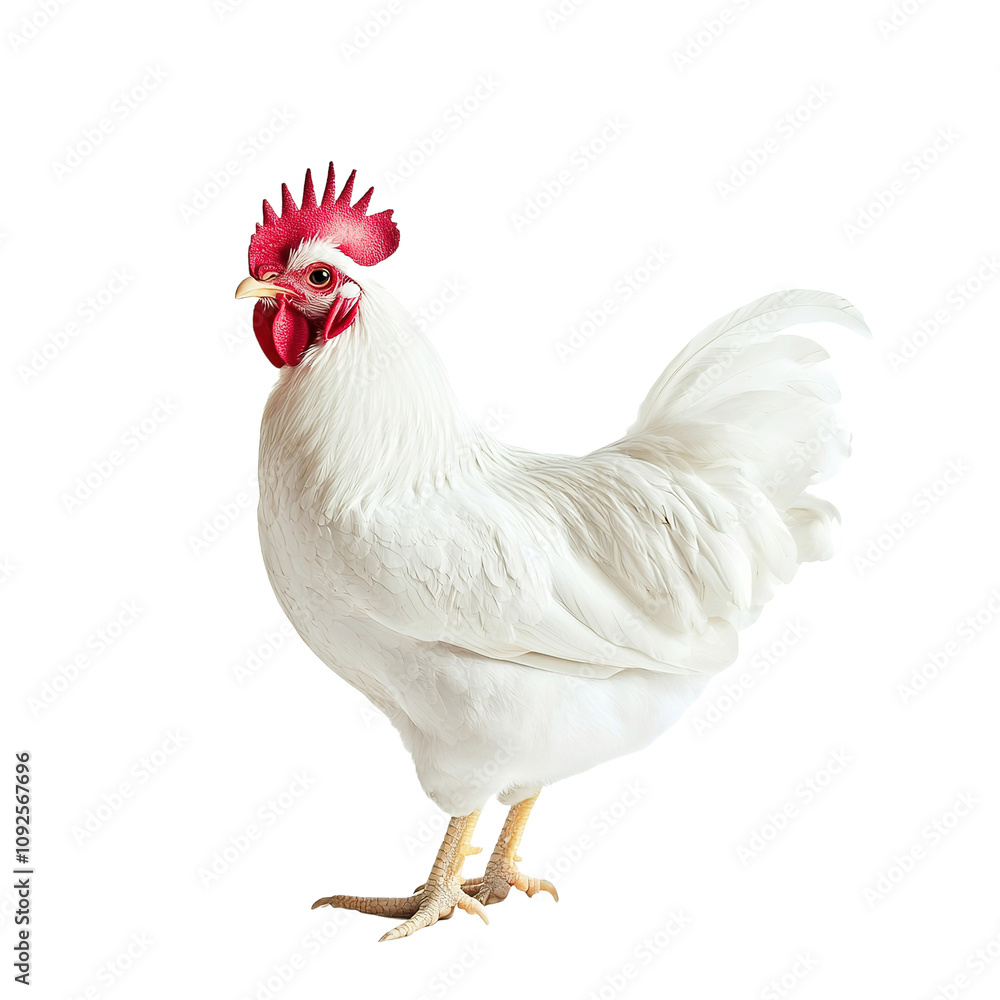 Fototapeta premium A Rooster on isolated transparent background