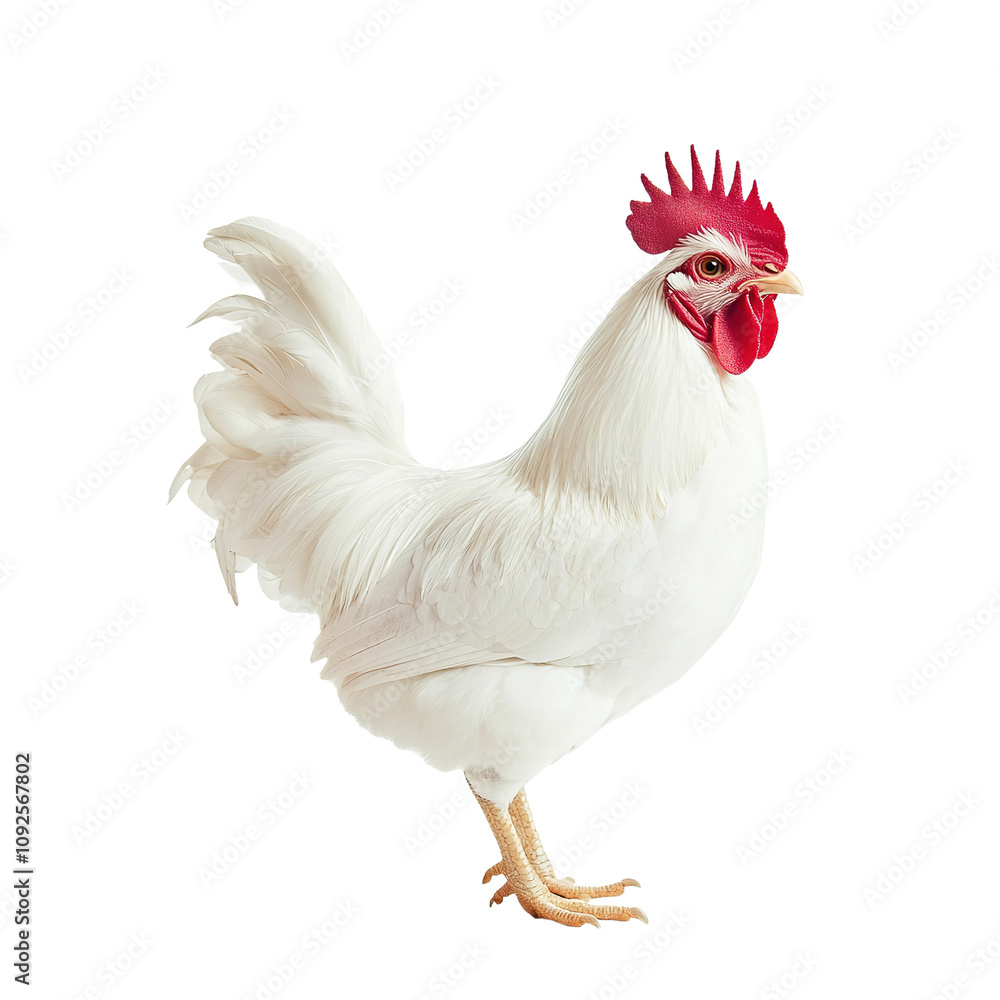 Fototapeta premium A Rooster on isolated transparent background