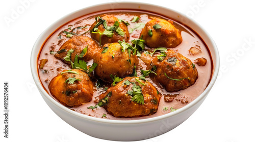 Dum Aloo isolated on transparent background, PNG