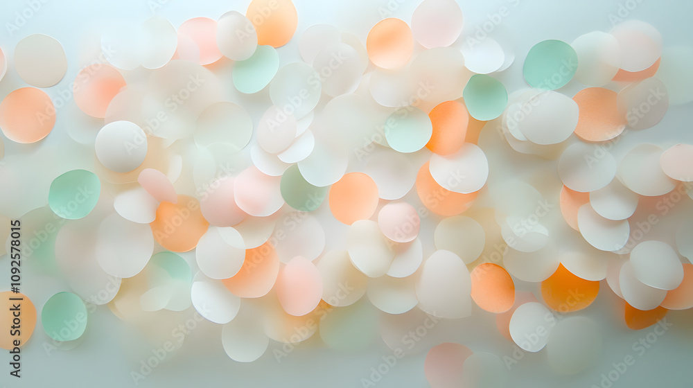 Obraz premium New Year Celebration Asset Colorful Paper Confetti Indoor Environment Abstract Viewpoint Festive Concept