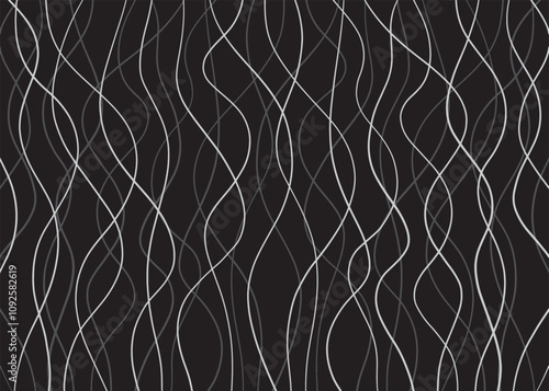 Black and white Abstract lines pattern. For web and digital media.