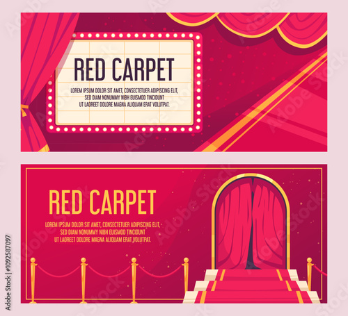 Glamorous Red Carpet Entrance Design