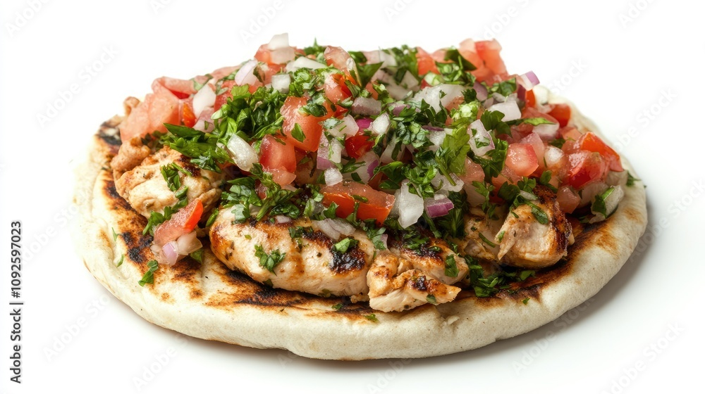 Delicious Chicken Shawarma Wrap Close Up Delicious Chicken Shawarma Wrap Close Up