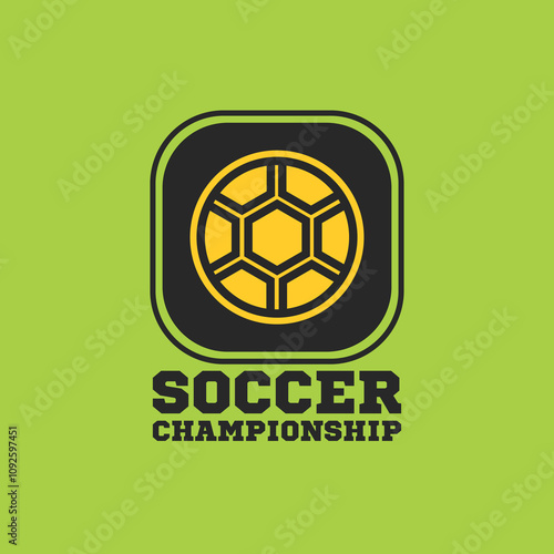 SOCCER CHAMPIONSHIP vector logo design