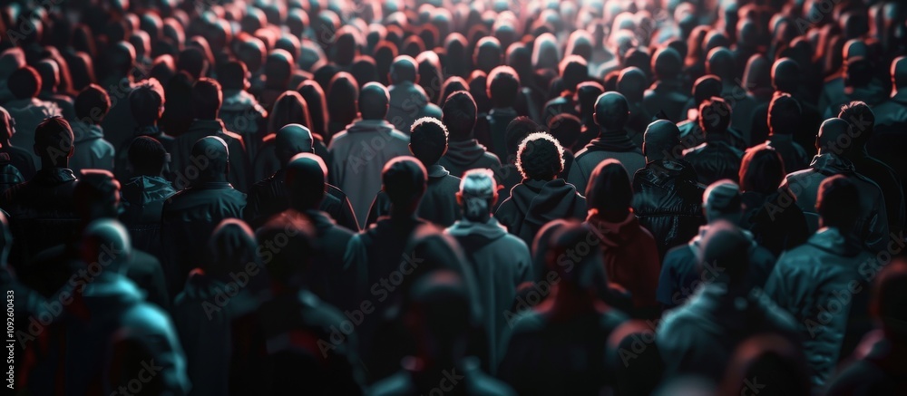 Obraz premium A Sea of Faces: Anonymity and Unity in a Crowd