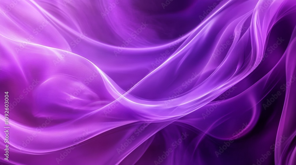 Obraz premium Abstract Bright Purple Shine and Flowing Wave Design for Elegant and Modern Artistic Background