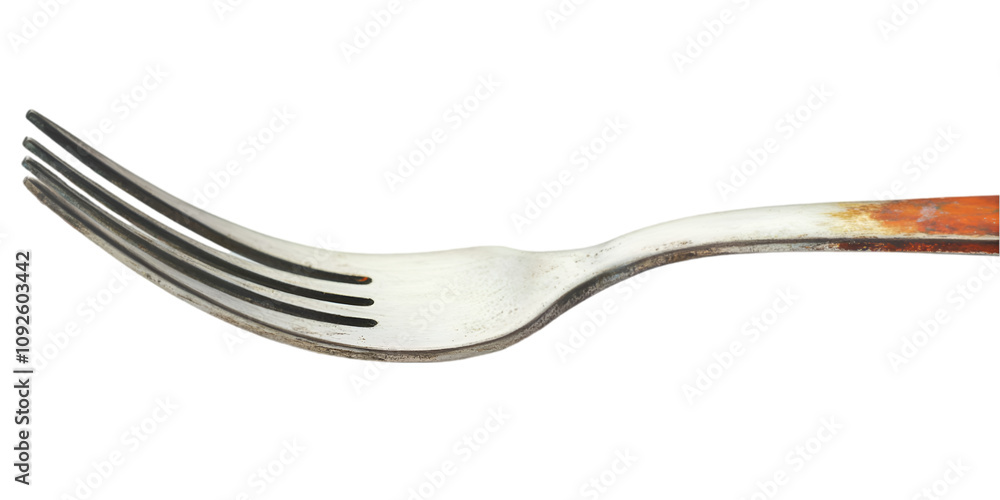 Classic Silver Fork with Transparent Background Classic Silver Fork with Transparent Background