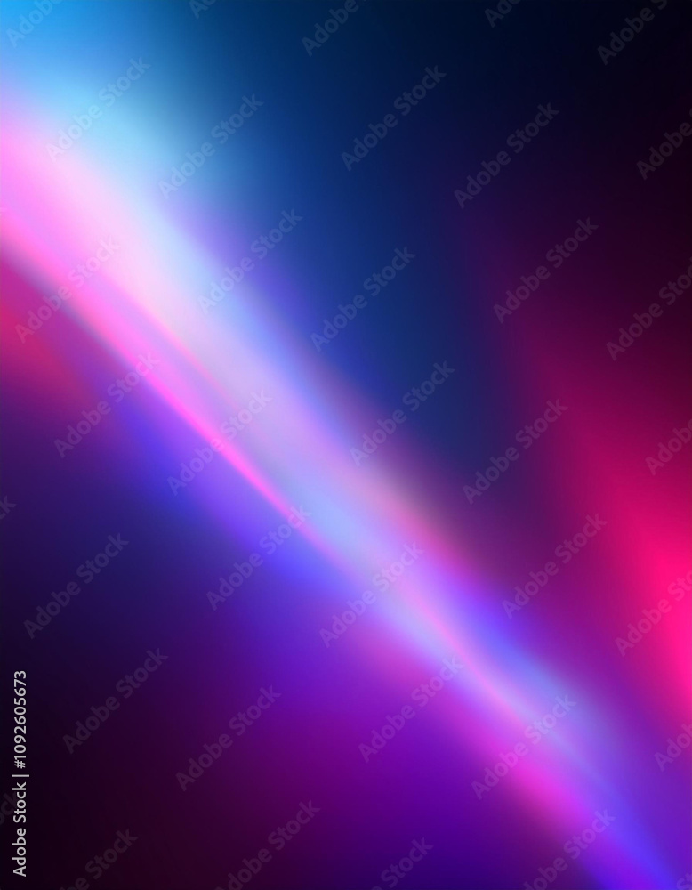 Defocused neon glow. Light flare overlay. Futuristic led illumination. Blur ultraviolet magenta pink purple blue color radiance on dark abstract background. Defocused neon glow. Light flare overlay. Futuristic led illumination. Blur ultraviolet magenta pink purple blue color radiance on dark abstract background.