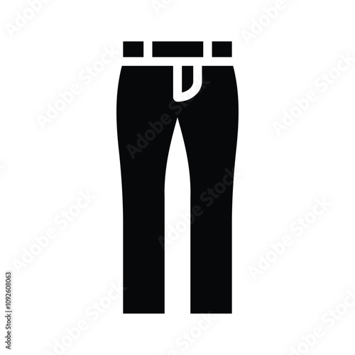 Icon representing regular pants or trousers for outfits