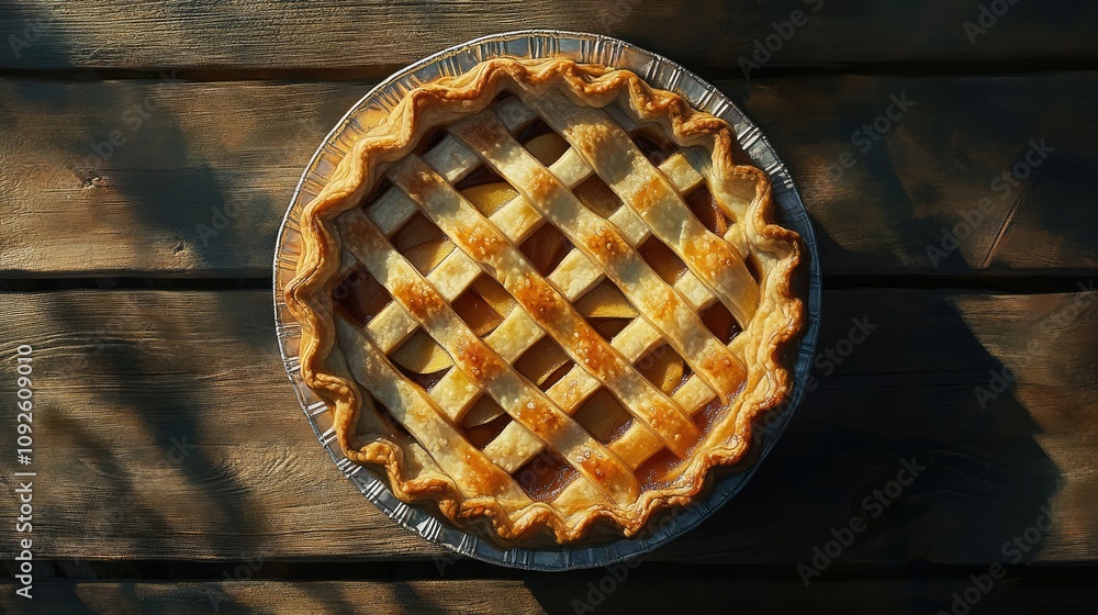 Golden Lattice Apple Pie Ready for Enjoyment Golden Lattice Apple Pie Ready for Enjoyment