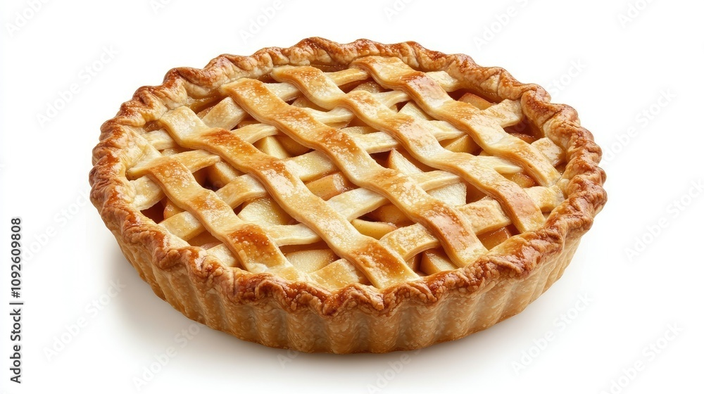 Freshly Baked Apple Pie with Golden Crust Freshly Baked Apple Pie with Golden Crust