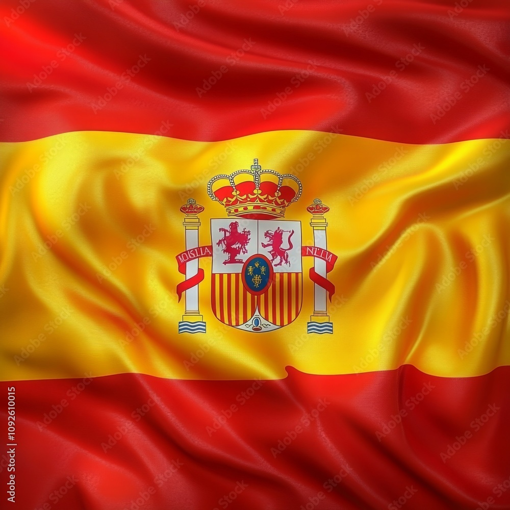 Fototapeta premium spain nation flag background texture.