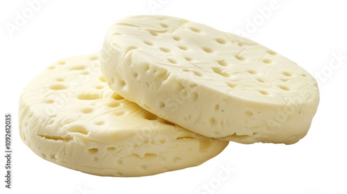 Paneer isolated on transparent background, PNG