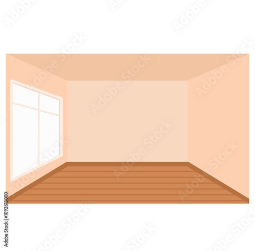 empty room with a window