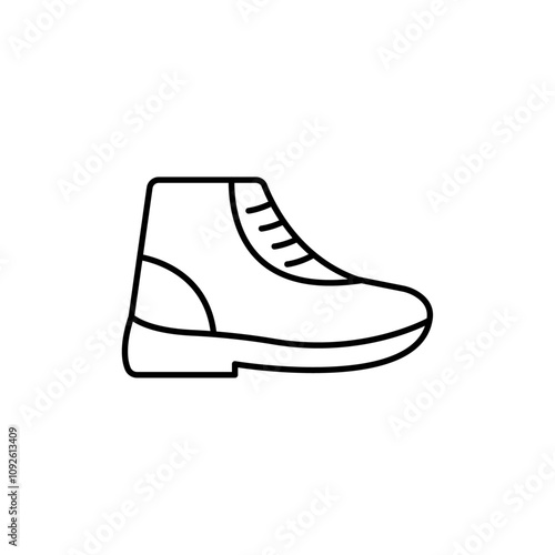 Brisk boots icon linear logo isolated