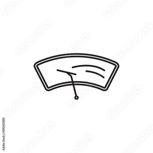 car windscreen icon linear logo isolated