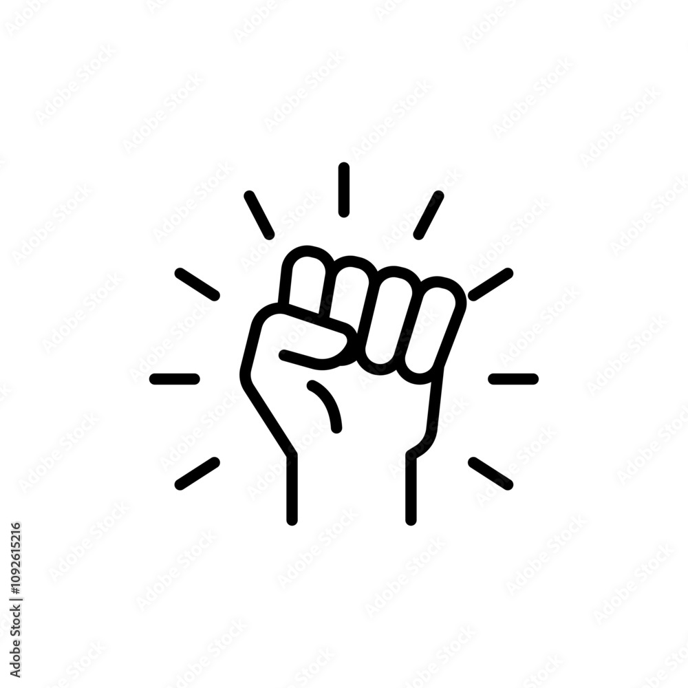 Obraz premium Empowerment icon linear logo isolated