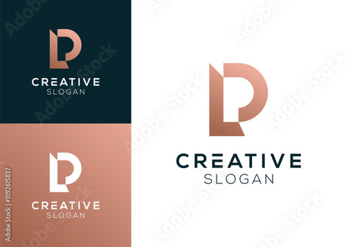 Initial letter LP PL logo design vector illustration	