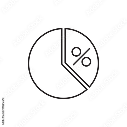 Ratio icon linear logo isolated