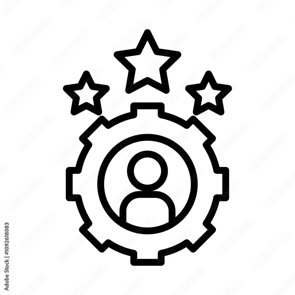 Skills icon linear logo isolated Skills icon linear logo isolated