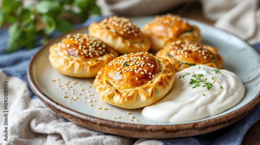 Spanakopitakia Me Myzithra Spinach and Cheese Pies (Greek Cuisine) Spanakopitakia Me Myzithra Spinach and Cheese Pies (Greek Cuisine)