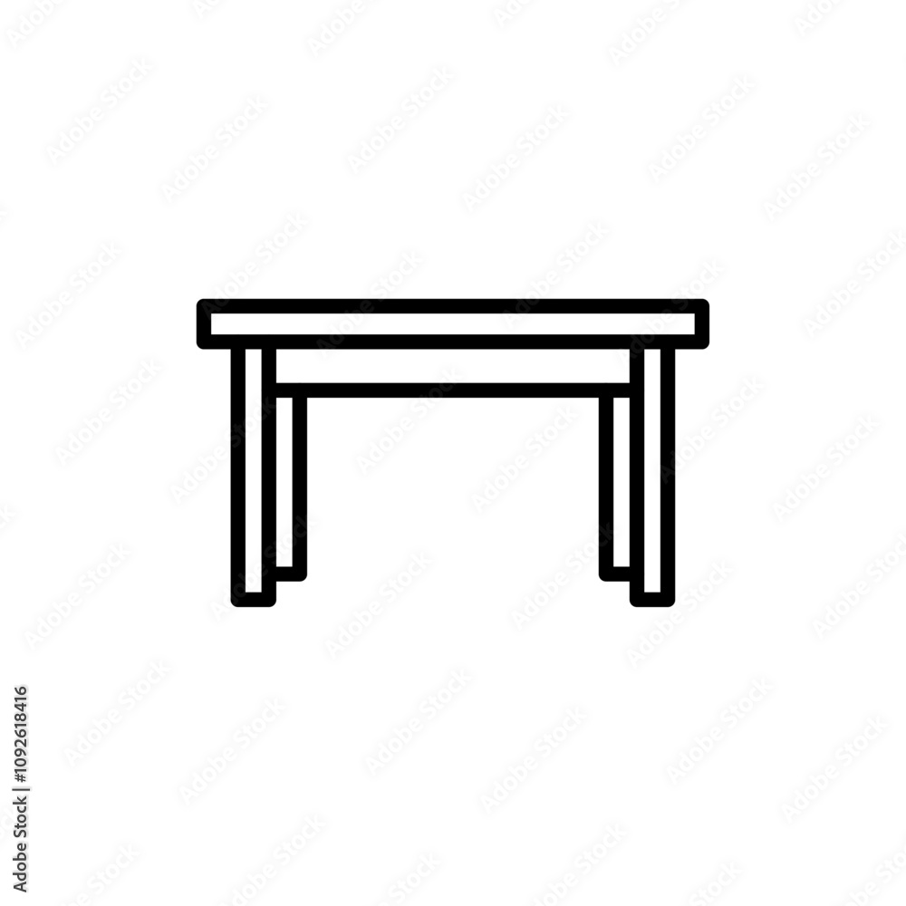 Table icon linear logo isolated Table icon linear logo isolated