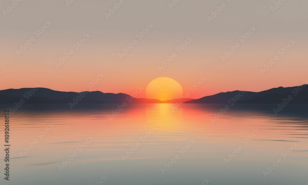 Obraz premium Closeup sea sand beach. Panoramic beach landscape. Inspire tropical beach seascape horizon. Orange and golden sunset sky calmness tranquil relaxing sunlight summer mood. Vacation travel holiday banner