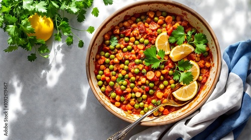 Arakas Fourno - Traditional Greek Baked Peas Recipe (Greek Cuisine) photo