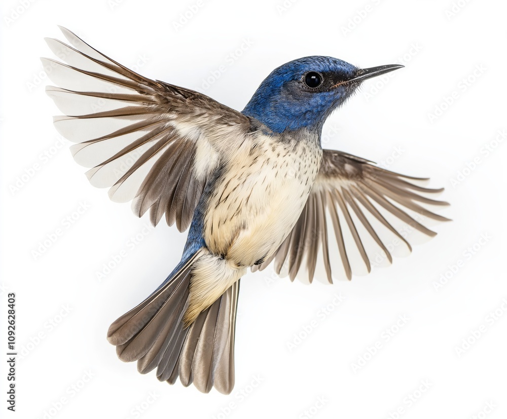 Obraz premium hummingbird in flight isolated on white