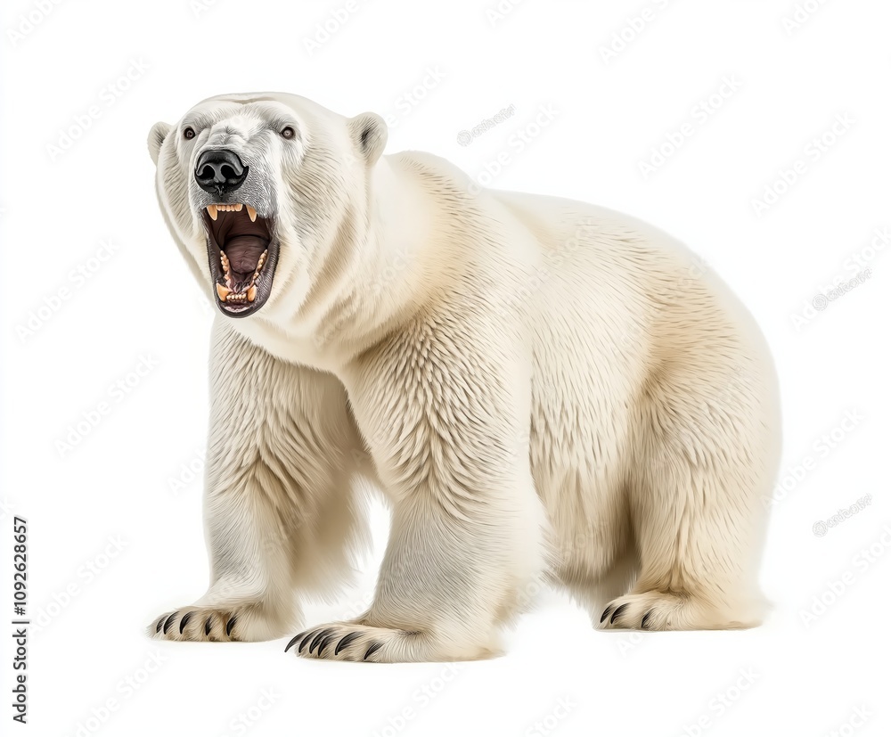 Fototapeta premium polar bear isolated on white
