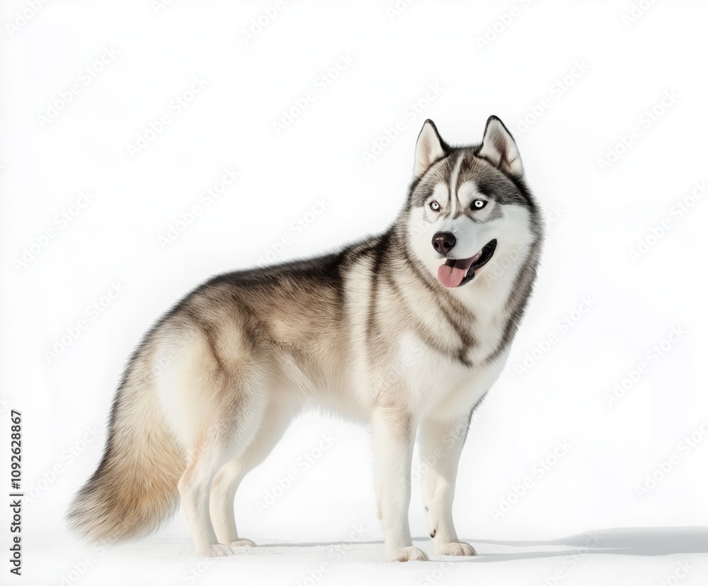 Siberian husky isolated on white Siberian husky isolated on white
