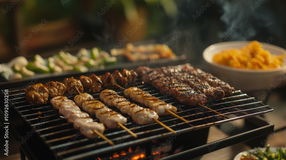 barbeque grill set