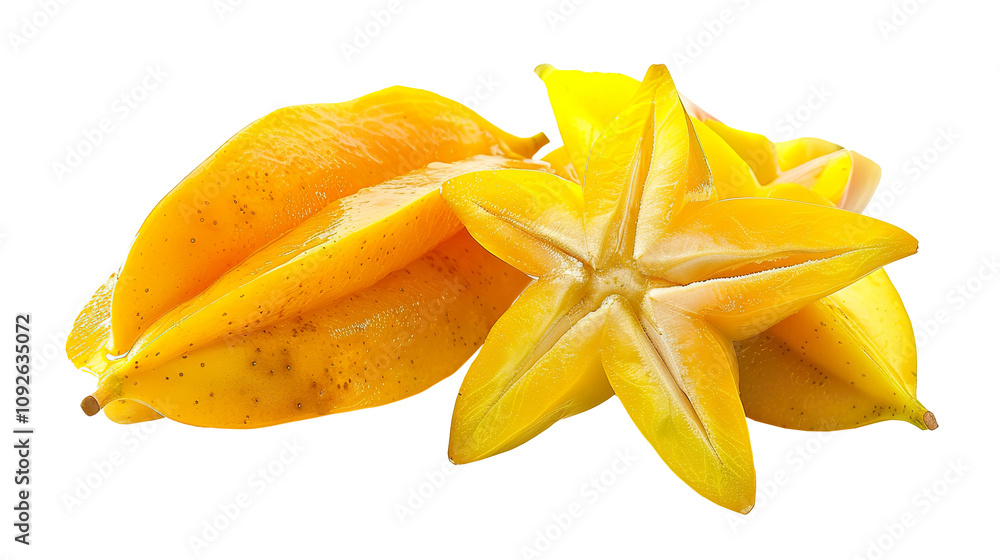 Starfruit isolated on transparent background, PNG Starfruit isolated on transparent background, PNG
