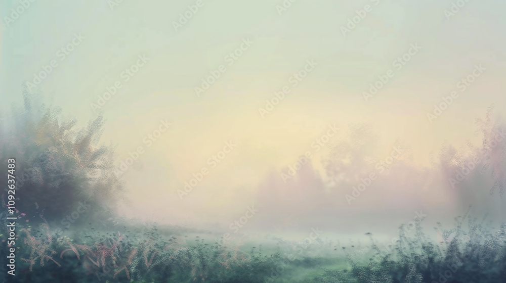 A misty morning depicted in impressionism style, with blurred forms and subtle colors evoking the hazy atmosphere and quiet beauty of the dawn. A misty morning depicted in impressionism style, with blurred forms and subtle colors evoking the hazy atmosphere and quiet beauty of the dawn.