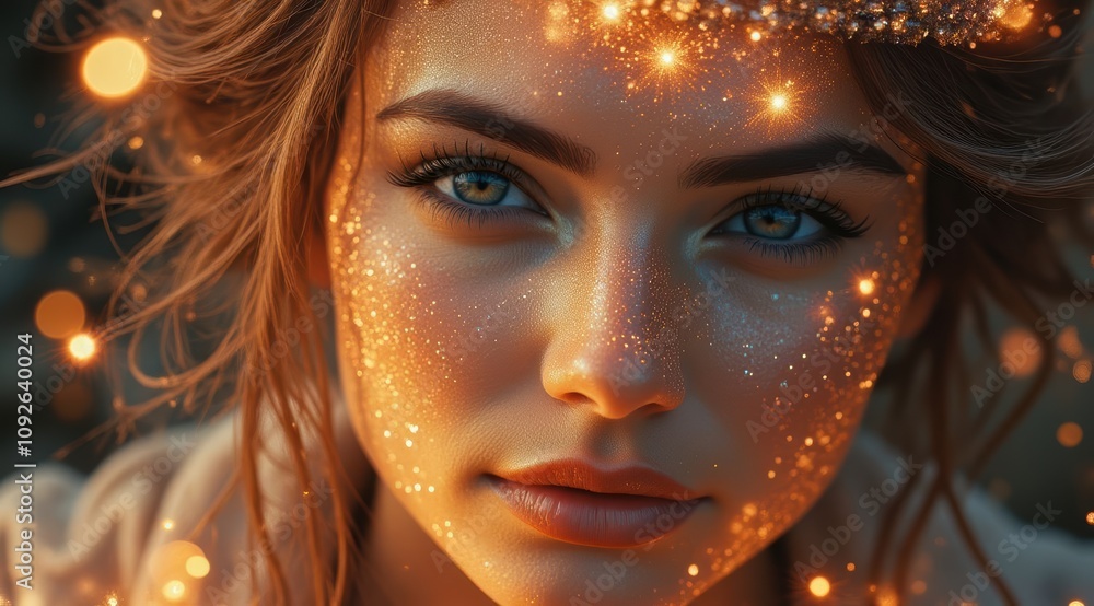 Enchanting portrait of a young woman Enchanting portrait of a young woman