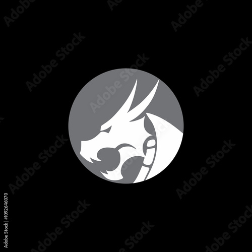 DRAGON HEAD VECTOR LOGO