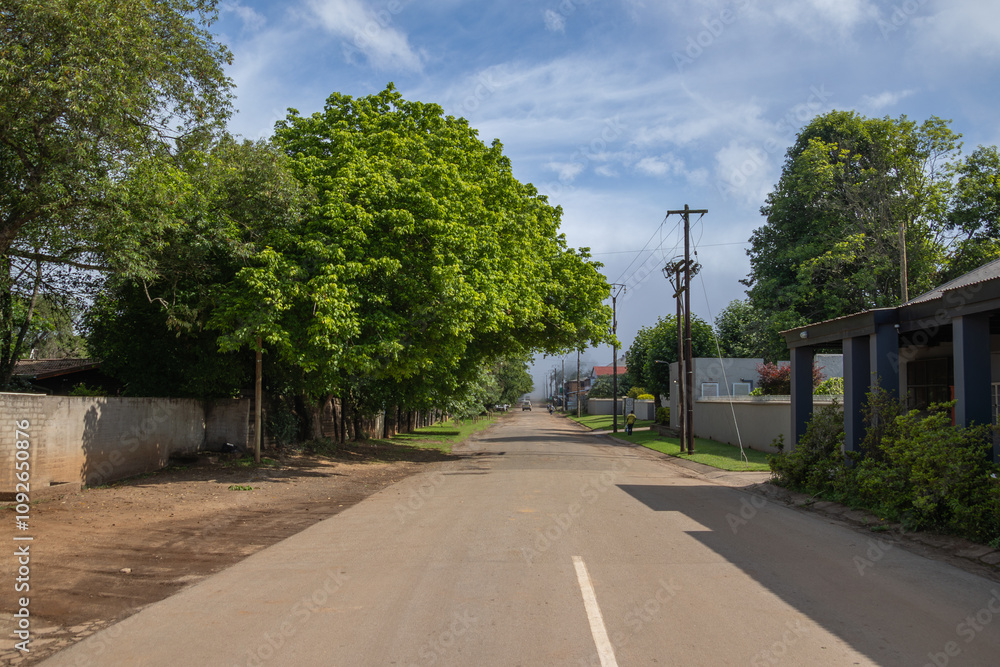 route dans une ville d'Afrique du Sud route dans une ville d'Afrique du Sud