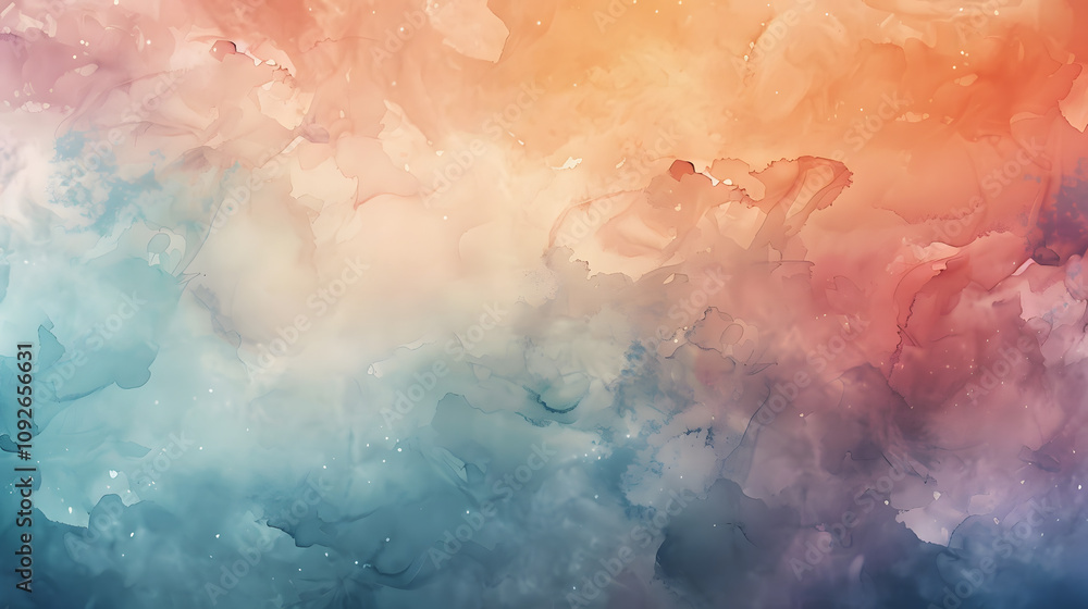 Obraz premium Soft Gradient Watercolor Background