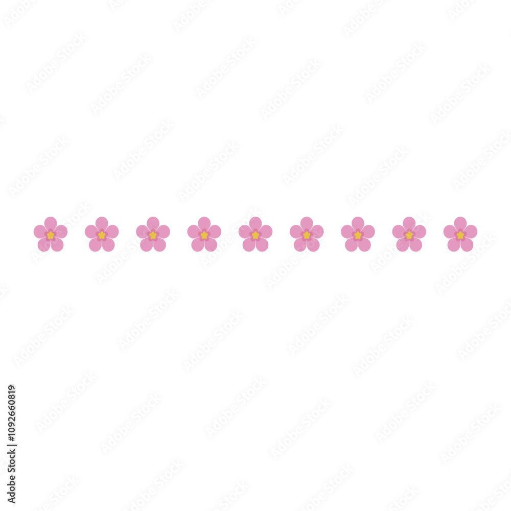 Pink Sakura Line Flower Blossom Pink Sakura Line Flower Blossom