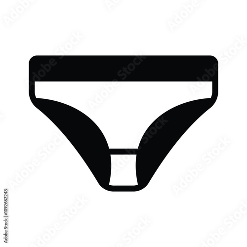 Ready to use icon of underwear in modern style