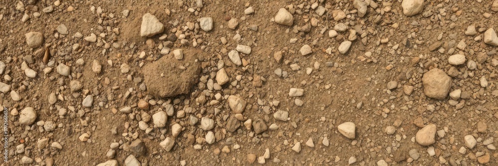 Grainy soil texture with small rocks and organic debris, rough Grainy soil texture with small rocks and organic debris, rough