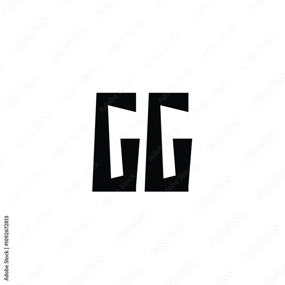 GG monogram logo design letter text name symbol monochrome logotype alphabet character simple logo GG monogram logo design letter text name symbol monochrome logotype alphabet character simple logo