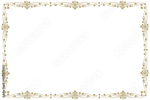 Decorative vintage frame,  Border rectangular shape, Old backgrounds, Artistic Frame or Border,