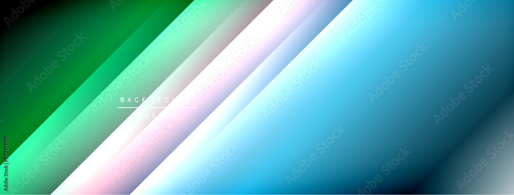 Fototapeta premium Colorful gradient with lines made of shadow and light. Creative background