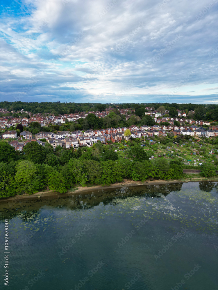 Aerial View of Southampton Port City of South England Coast, United Kingdom. High Angle Footage Was Captured with Drone's Camera From Medium High Altitude on May 16th, 2024 During Sunset. Aerial View of Southampton Port City of South England Coast, United Kingdom. High Angle Footage Was Captured with Drone's Camera From Medium High Altitude on May 16th, 2024 During Sunset.